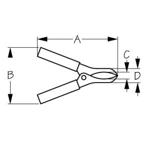 Aligator Battery Clips - 10A