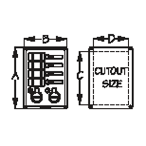 Aluminum Rocker Switch w&frasl;Fuse Panel