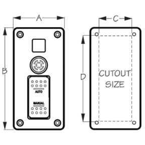 Bilge Pump High Water Alarm Panel w/ Switch