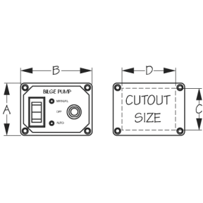 Bilge Pump Switch with Circuit Breaker
