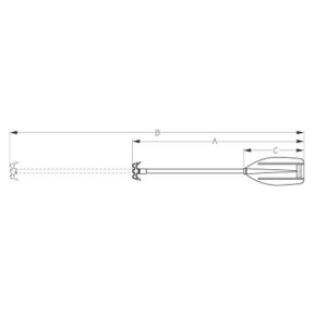 diagram of Sea-Dog Line Boat Hook Paddle