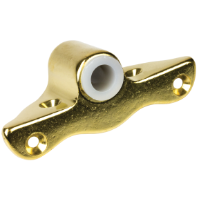 Angle Mount Oarlock Sockets - Brass, 1/2" Shank
