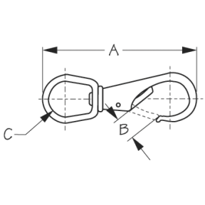 Swivel Eye Boat Snap