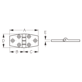 dia of Sea-Dog Line Cabinet Door Hinge - 206530