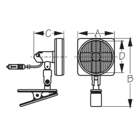 Clamp-On Mount Fan