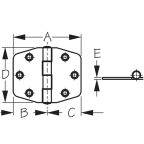 Dampening Heavy Duty Hinge