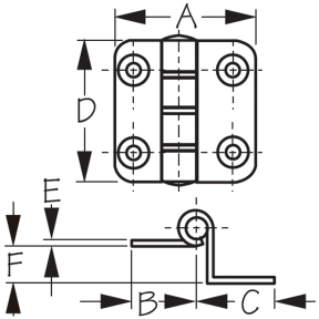 Dampening Offset Butt Hinge