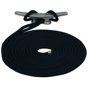 braided black of Sea-Dog Line Premium Dock Line - Double Braided Nylon
