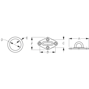 Eye Plate with Ring