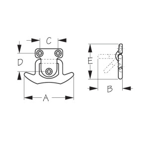Folding Lashing Cleat