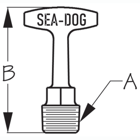 Garboard Drain T-Handle Plug
