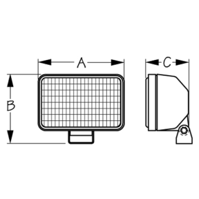 dim of Sea-Dog Line Halogen Floodlight