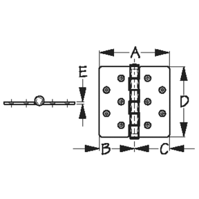 Heavy Duty Butt Hinge