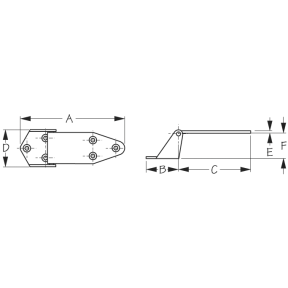 Heavy Duty Offset Hinge