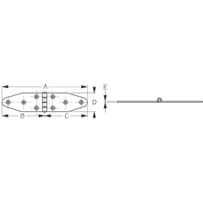 Heavy Duty Strap Hinge