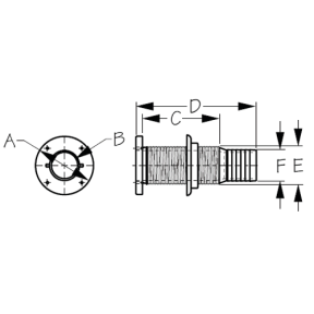 Hose Barb Thru-hull - Long