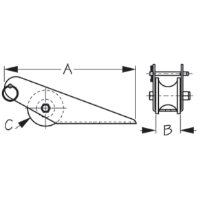 Medium Fairlead Bow Roller