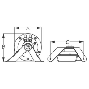 diagram of Sea-Dog Line Mini Compact Horn With Bracket