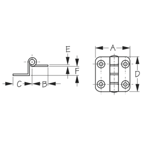 Offset Butt Hinge