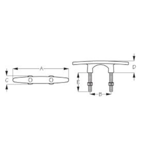 dia of Sea-Dog Line Rub Plate for Sea-Dog Line Arch Cleat