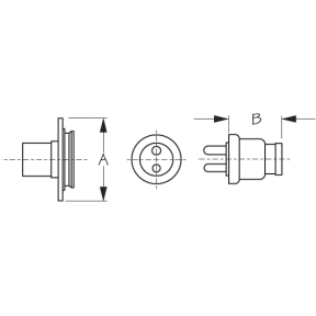 Polarized Cable Outlet 12-Volt