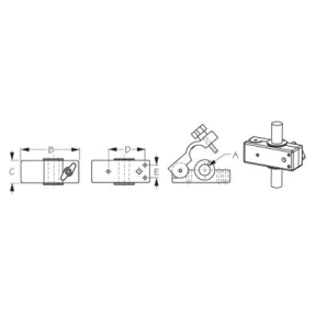 dia of Sea-Dog Line Removable Rail Mount Clamps