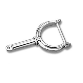Sea-Dog Line 2" Ribbed Horn Oarlock w/ Keeper Pin - Chromed Zinc, 1/2" Shank