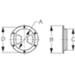 Screw Out Deck Plate with Internal Collar