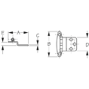 Semi-Concealed Hinge