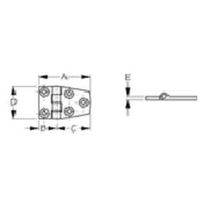 Short Side Door Hinge