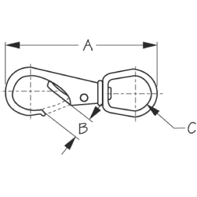 Swivel Eye Boat Snap
