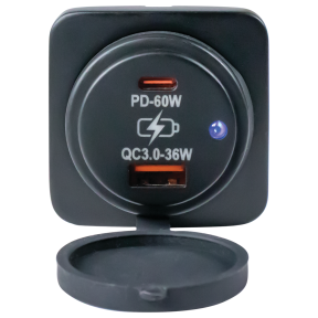 Surface Mount - USB 3.0 & USB-C Power Socket