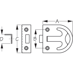 T-Handle Ring Pull Latch