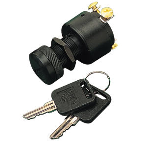 Three Position Ignition Switch: 3 Screw Terminal