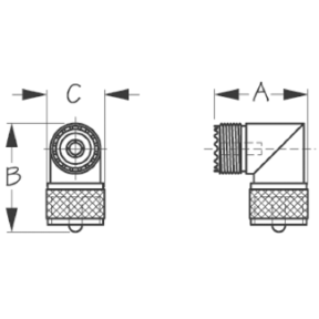 UHF Right Angle Connector