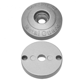 top and bottom view of Sea Shield Marine Frigoboat Water Cooled Condenser Anode - Zinc 