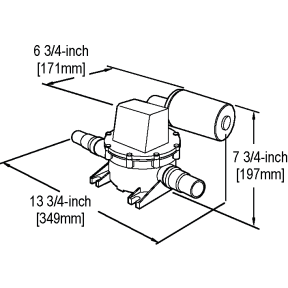 T-Series Waste Discharge Pump  -  with Whisper Quiet Motor