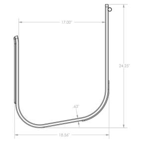 diagram of SurfStow SupRax XL Kayak Rack Storage System