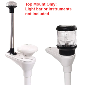 Light Bar Top - Dual Mount Adapter for Nav Light & GPS