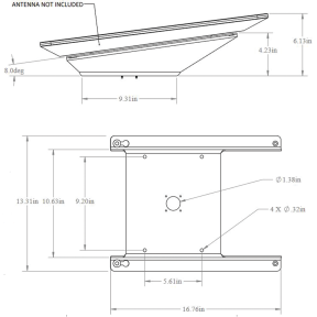 Starlink Flat High Performance Wedge Base