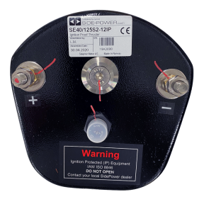 Top View of Side-Power (SLEIPNER) Ignition Protected Motor Assembly Complete - for SE40 Thrusters, 12V