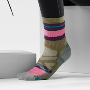 on of Smartwool Women's Hike Saturnsphere Crew Socks