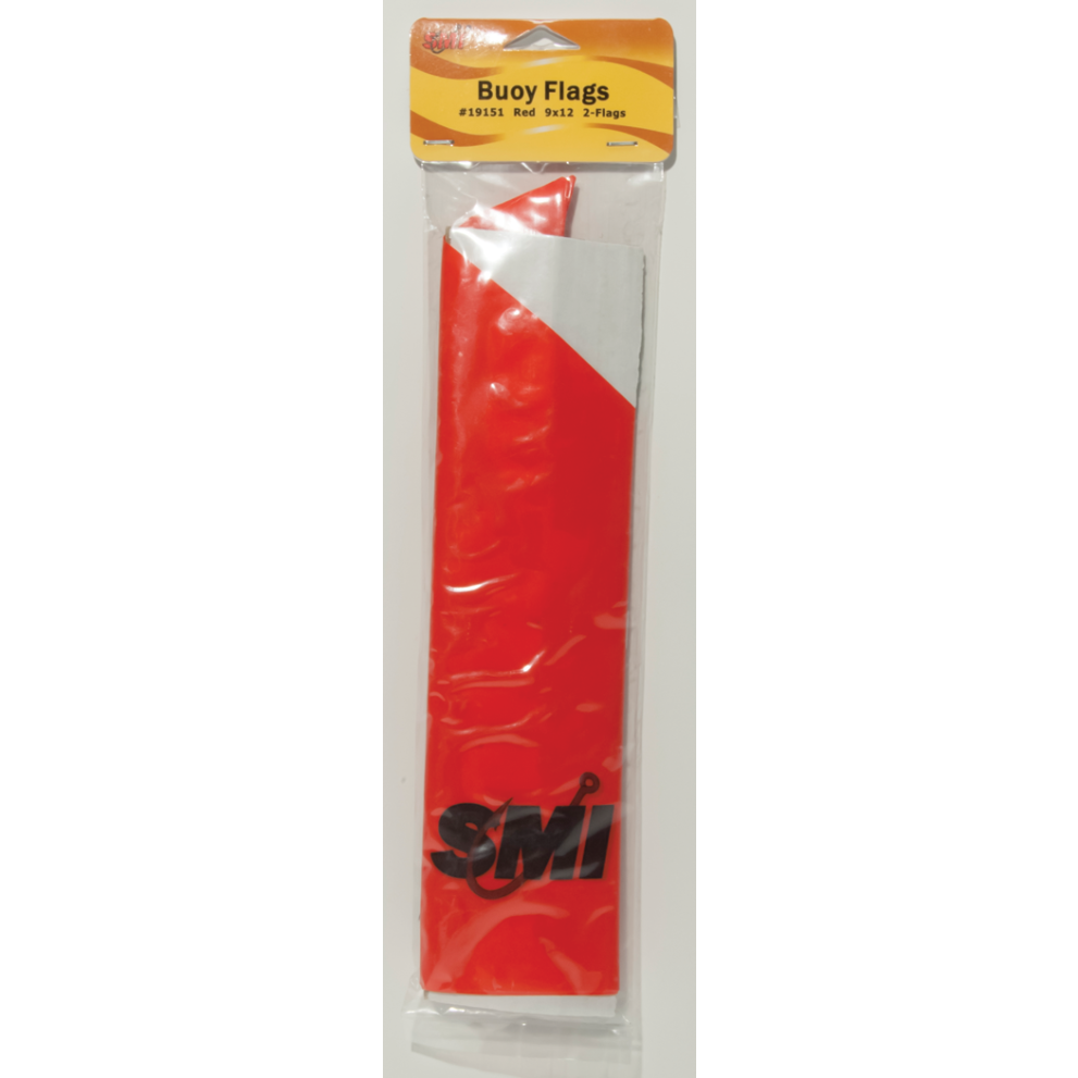 Buoy Flag 9x12 Triangle - Tie-On Red