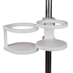 m004 of SnapIt Snap-On or Clamp Mount Convertible Single or Double Drink Holder