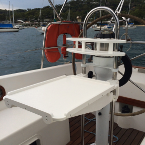 in use of SnapIt Folding Pedestal Guard Tables