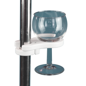 glass of SnapIt Snap or Clamp On Mount Wine Glass Holder