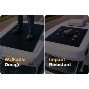 Impact Resistant Walkable Flexible Solar Panels