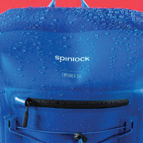 Explorer 35L Waterproof Roll Top Bag, Atlantic Blue