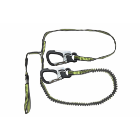 Spinlock Performance Safety Tether - Hitch Loop, 2 Custom Clips, Stretch Safety Line