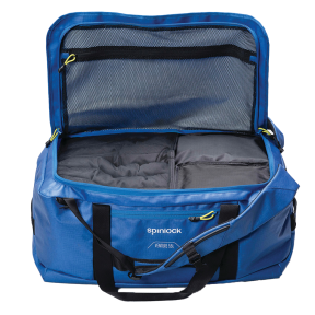 open of Spinlock Venture 55 L, Duffle Bag, Pacific Blue